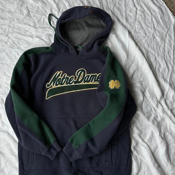 Vintage 00s jansport heavy cotton notre dame hoodie - Picture 8 of 8
